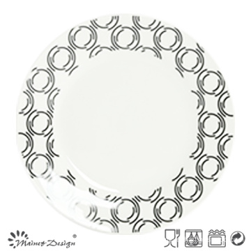 27cm Porcelain Dinner Set with Decal Design